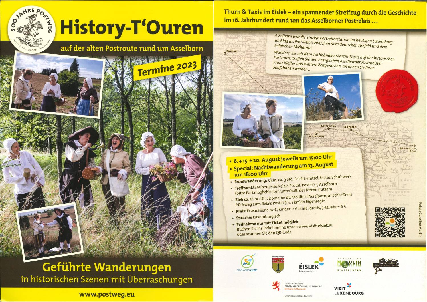 History-T’Ouren: auf der alten Postroute rund um Asselborn