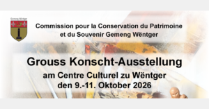 Commission pour la Conservation du Patrimoine et du Souvenir : grande exposition d'art