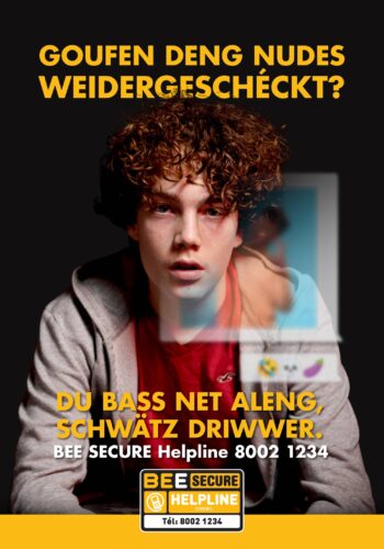 BEE Secure: Campagne "Du bass net aleng, schwätz driwwer"