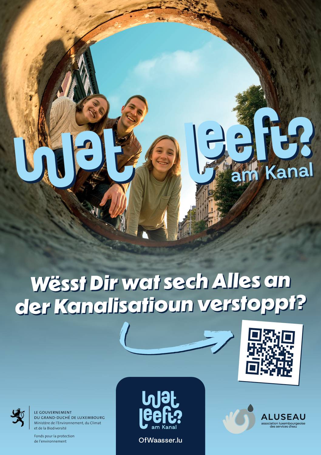 Ministère de l’Environnement: Campagne “Ofwaasser – Wat leeft?”