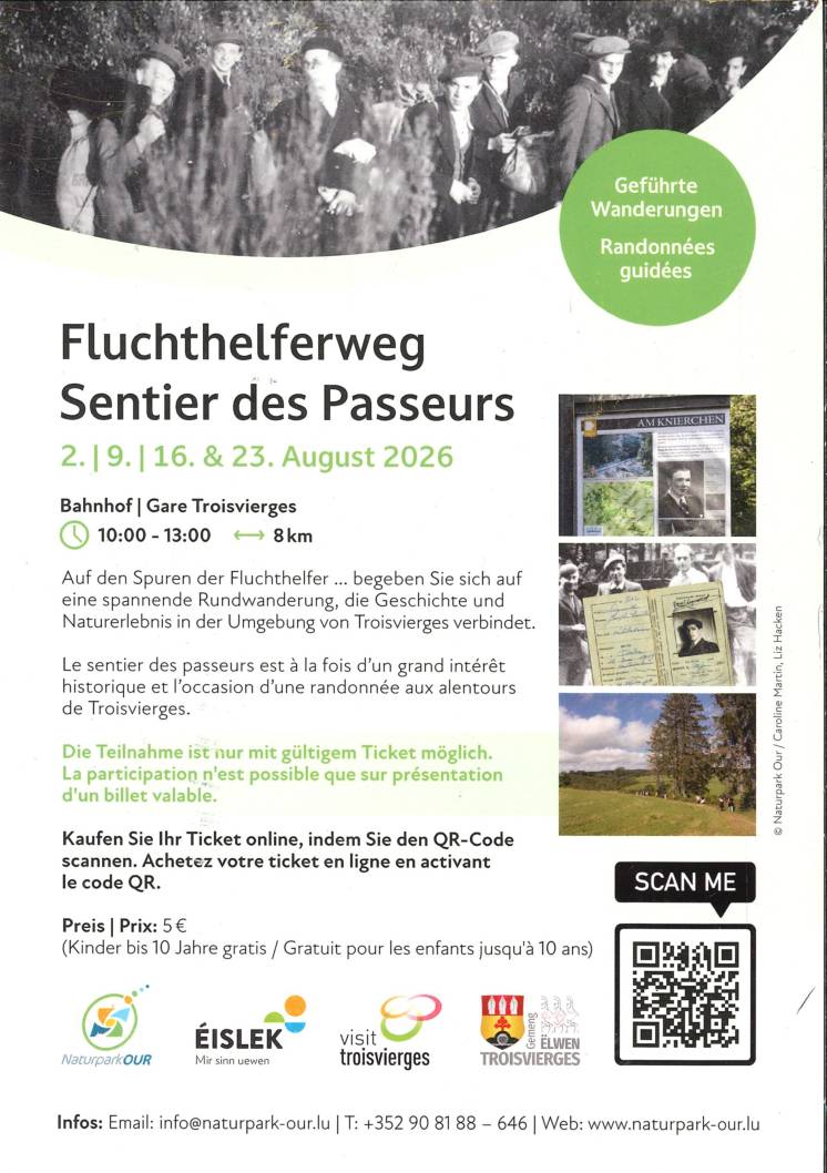 Sentier des Passeurs – Visites guidées 2026