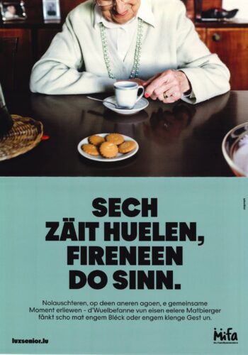 Ministère de la Famille: Campagne "Sech Zäit huelen, fireneen do sinn"