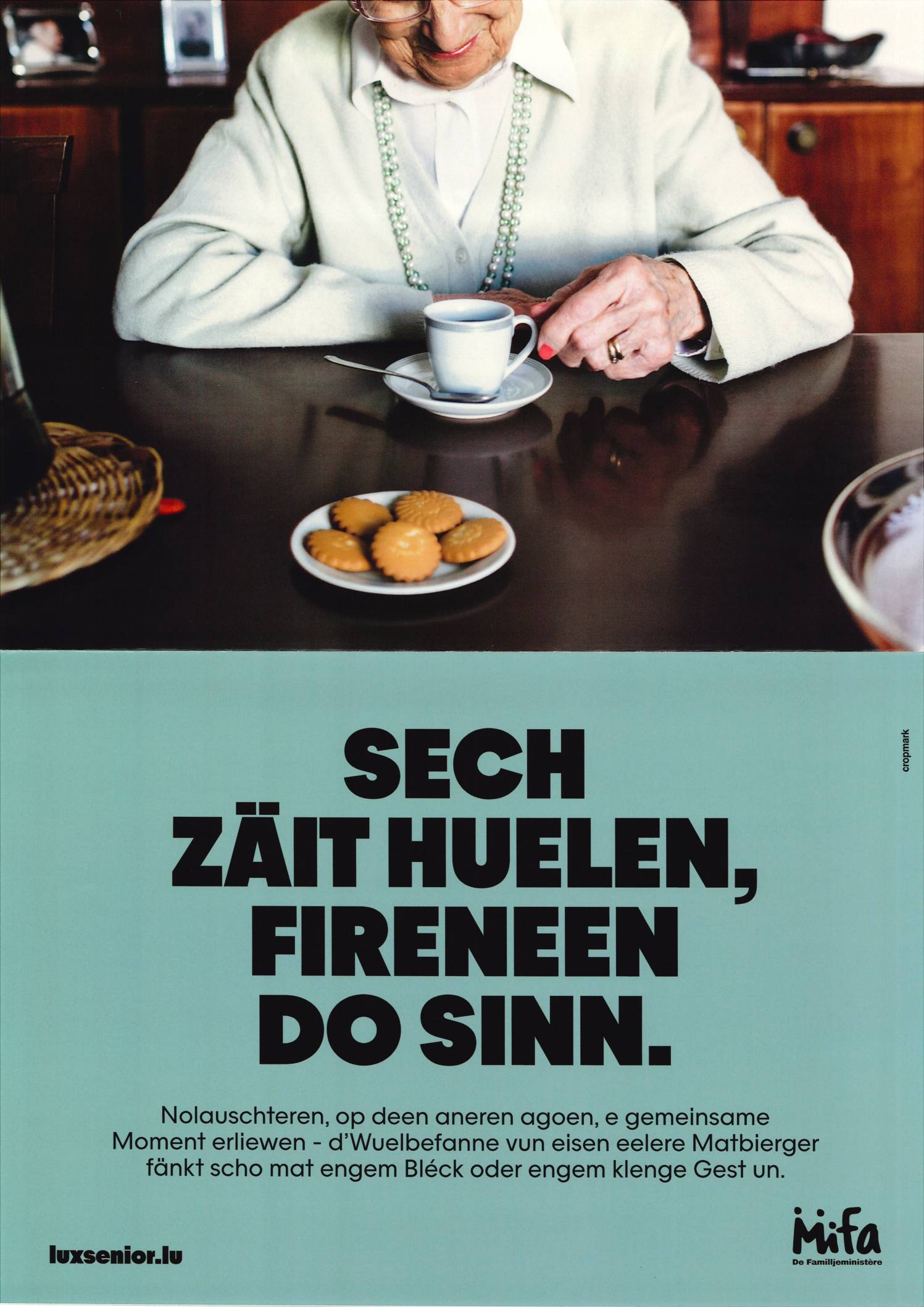 Ministère de la Famille: Campagne « Sech Zäit huelen, fireneen do sinn »