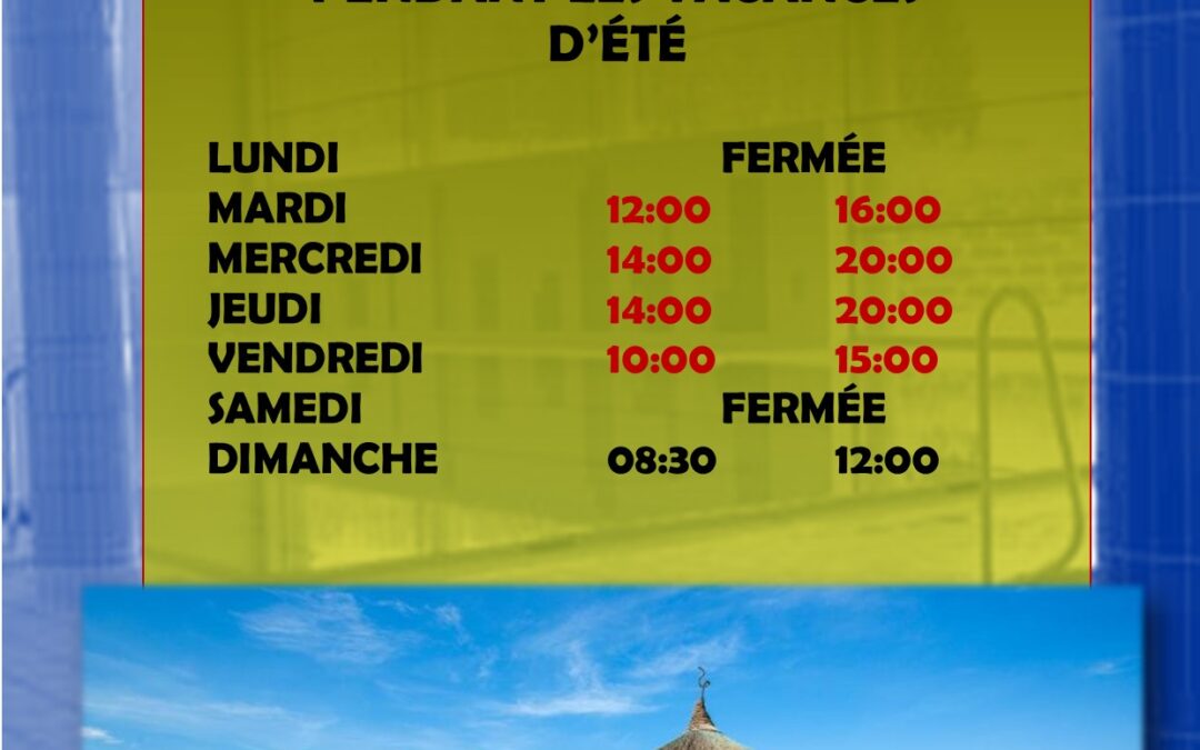Wëntger Schwämm – Horaires à partir du 18 août 2026