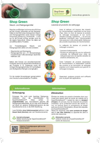 SuperDrecksKescht: Shop Green