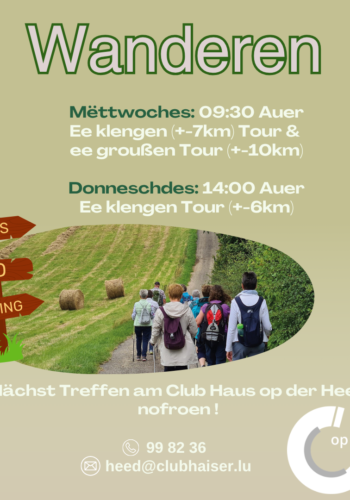 Club Haus op der Heed: Wanderen - Randonnée