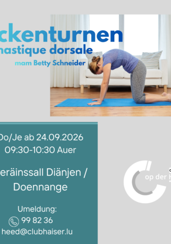 Club Haus op der Heed: Réckenturnen - Gymnastique dorsale