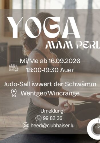 Club Haus op der Heed: Yoga mam Perla - Yoga avec Perla